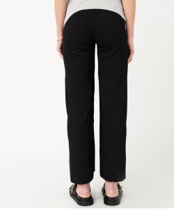 Pantalon de grossesse en maille froissée à taille smockée